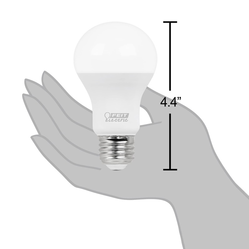 Feit Electric LED Light Bulbs, A19 100W Equivalent, Non Dimmable,