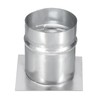 PATIKIL 3" Duct Connector Flange, Galvanized Air Ducting Mounting Plate