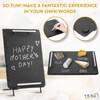 Slate Cheese Board Set w/Easy Carry Handles (14” x 10”,