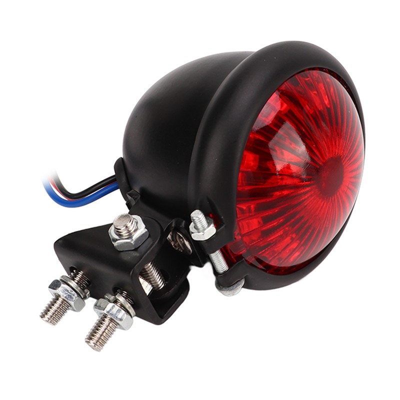 Motorcycle Retro Round LED Taillight Brake Running Light Universal for