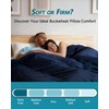 Edomi Buckwheat Cervical Pillow for Sleeping, Adjustable Roll Pillow for