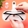 FEISEDY Soft Leather Sunglasses Case - Slim Portable Eyeglass Holder