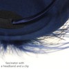 DRESHOW Fascinator Hats for Women Pillbox Hat with Veil Headband