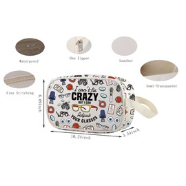 Lywjyb Birdgot Eye Surgeons Optician Clear Makeup Bag Ophthalmic Assistant Gift Opticianry Gift Eye Doctor Merch (Fix Glasses Bag)