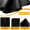 U0U 47.2" x17.3" Workbench Mat,Black PU Leather Work Bench Mat
