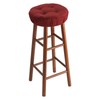 Klear Vu Omega Gripper Non-Slip Tufted Round Barstool Cushion for
