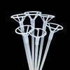 Balloon Sticks with Cups 30 Packs,16inch Long Clear Bobo Balloon