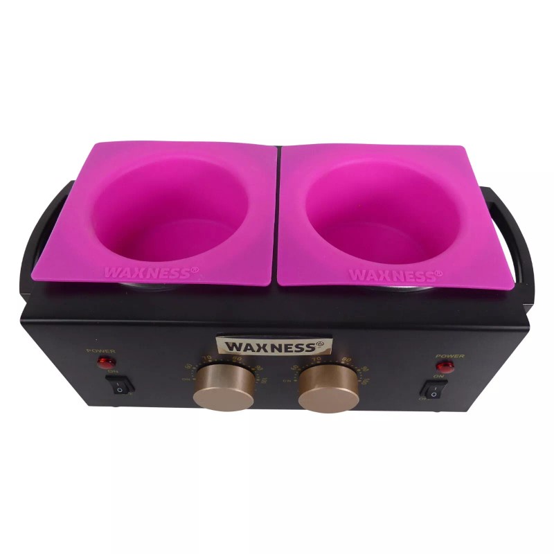 Waxness Professional Double Wax Heater WN-5002 E Black Elite Series