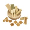 BambooImportsMN 12" Sushi Oke Tub (Hangiri) with 19pc Sushi Making