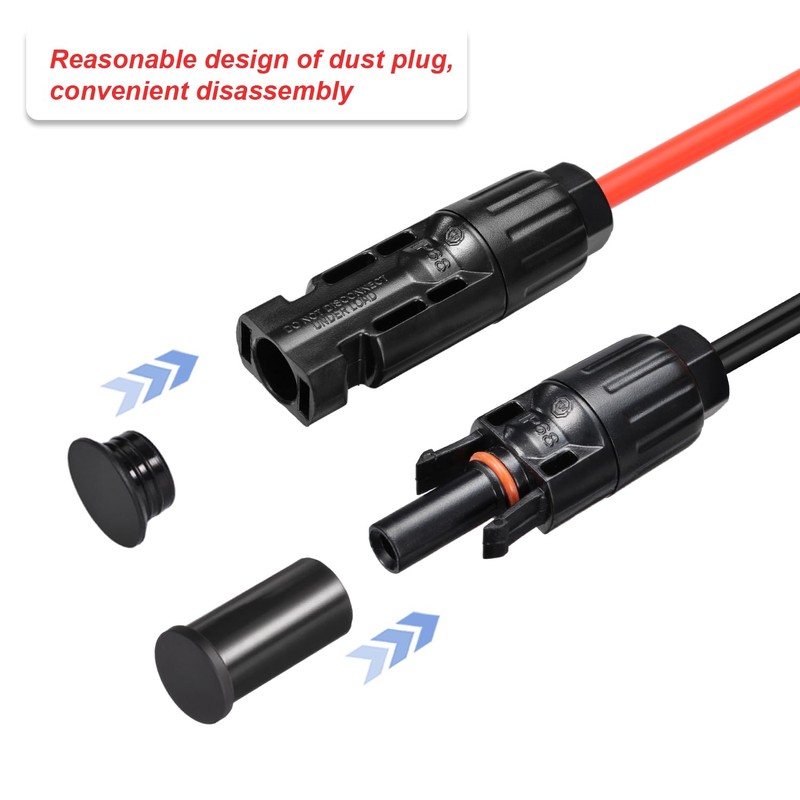 ELFCULB Solar Panel Plug Caps Weather Resistant Dust Male and
