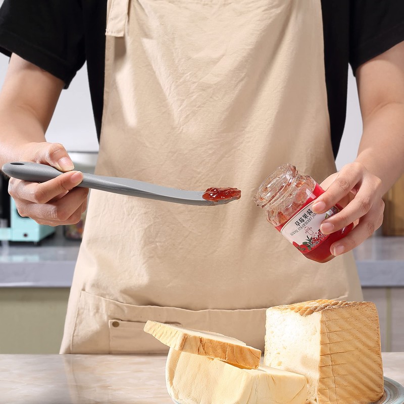 Tongjude Silicone Spurtle Set, Silicone Spatula Set, Heat Resistant Cooking