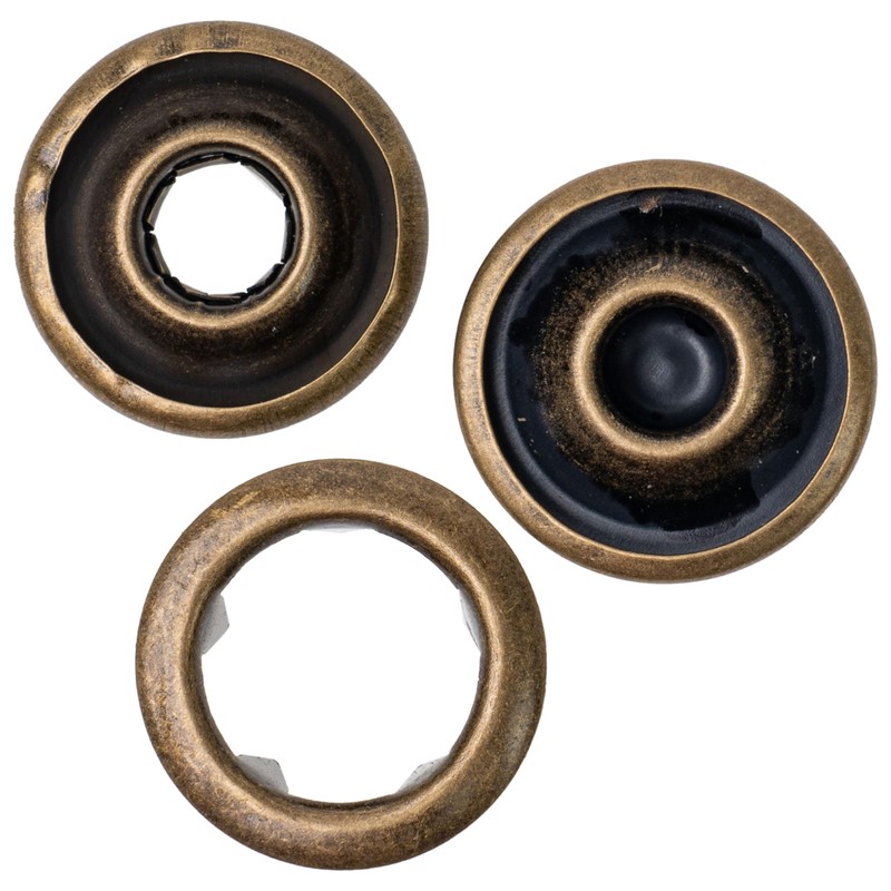 Sew-Free Press Studs Set, Diameter 18 mm Outside, 20 Pairs,