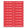 AC Disconnect Labels, Joyfulmap 20 Pcs PV Solar Photovoltaic System