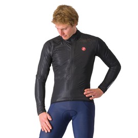 CASTELLI Squall Shell Jacket - Men's Light Black/Silver Gray, Xxl