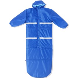 Macarrie Wearable Sleeping Bag with Dual Hoodie,Longsleeves,Pockets and Adjustable Drawstring，Ideal for Camping, Cold Weather Hiking, Blanket,Shelter