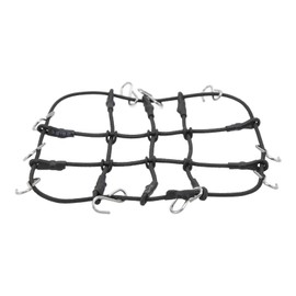RC Car Carrying Net Elastic Cargo Net for RC Vehicles Traxxas TRX4M 1/18 scx24 1/24 High Simulation Nylon Luggage Net (Black)
