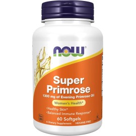 NOW Supplements, Super Primrose, 300 mg-60 Softgels