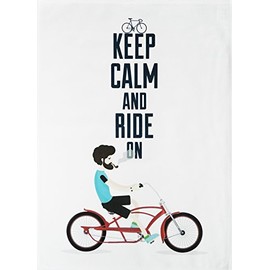 Half a Donkey Keep Calm and Ride On - Large Cotton Tea Towel