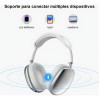 Auriculare Gamera Con Micrófono Inalámbricos Bluetooth P9 Max Plateado
