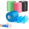 Athletic Tape – 4 Rolls in Black, Blue, Pink, and