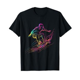Skateboard Skateboarding Skater Boy Retro T-Shirt