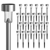 GIGALUMI 24 Pack Solar Path Lights Outdoor,Solar Lights Outdoor Waterproof,Stainless