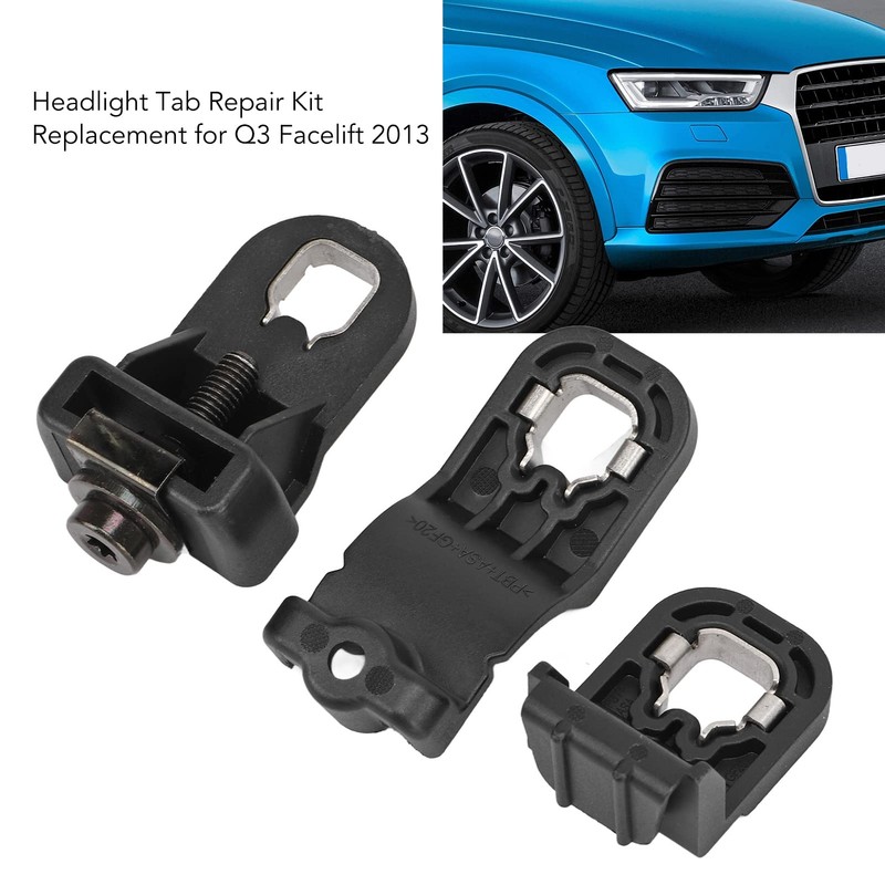 3Pcs 8R0998121A 8R0 998 121 A Headlight Tab Repair Assembly