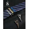 Jstyle 12 Pcs Tie Clips for Men Classic Tie Bar