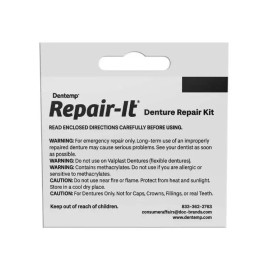 D.O.C Dentist On Call Repair It Denture Kit Mend Replace Loose Teeth Zinc Free 3 ct