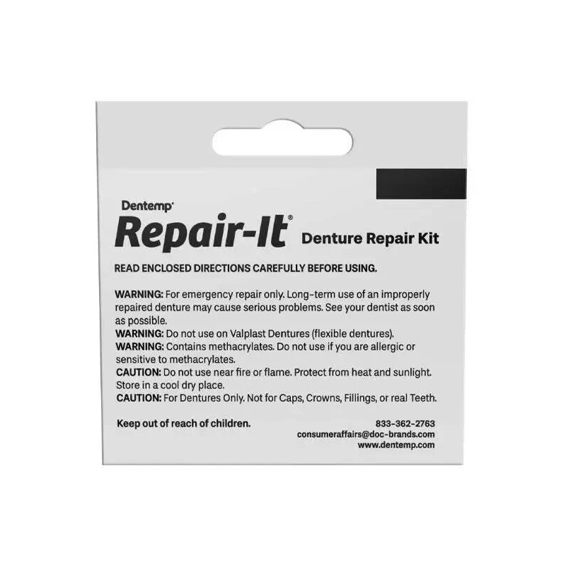 D.O.C Dentist On Call Repair It Denture Kit Mend Replace