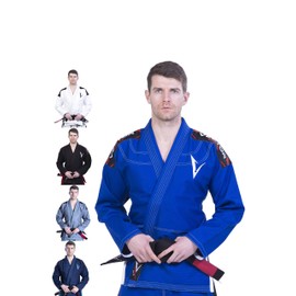 Brazilian BJJ Gi Jiu Jitsu Gi for Men Women Grappling gi Uniform Kimonos Ultra Light & Durable Pants Trouser and Jackets Pre-shrunk Pearl Weave 100% Cotton Fabric Attila Series Free Belt