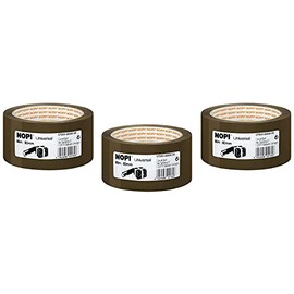 NOPI 3 x 50mm x 66m Brown Universal Tape