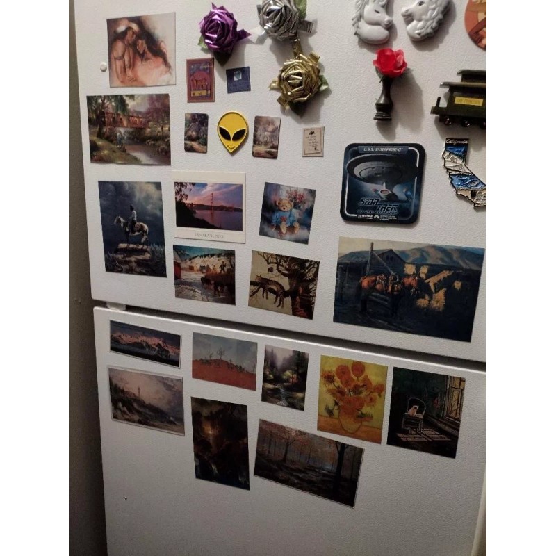 Thomas Kinkade "Simpler Times I" Art Refrigerator Magnet NEW 4x5