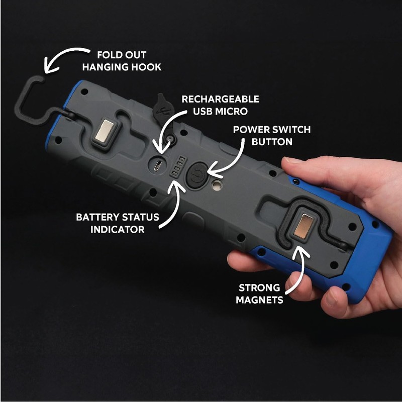 LED Inspection Light with Hanger | Portable LED Worklight with