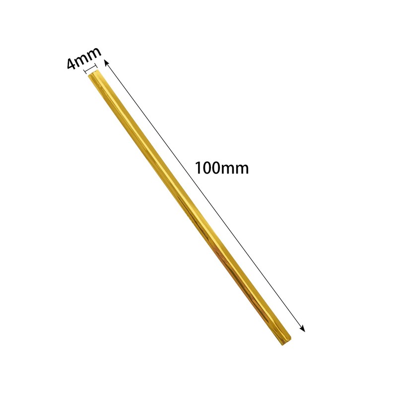 800pcs 4" Metallic Twist Ties(Gold) for Bakery, Candy Bags, Coffee