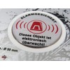 BIKE-label 900025 Warning Sign 3D Sticker Diameter 50 mm Aluminium