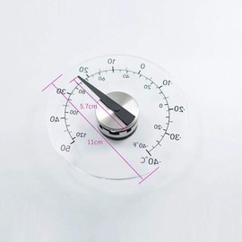 DollaTek Window Thermometer,Transparent Outdoor Thermometer Waterproof Garden Thermometer