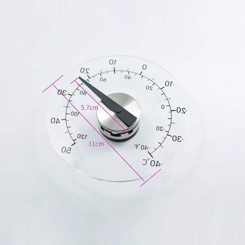 DollaTek Window Thermometer,Transparent Outdoor Thermometer Waterproof Garden Thermometer