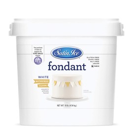 Satin Ice Fondant, White Buttercream, 10 Pound