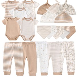 Kiddiezoom Newborn Baby Girl Boy Clothes Baby Outfits Pants Bodysuits Gifts Set Layette Set