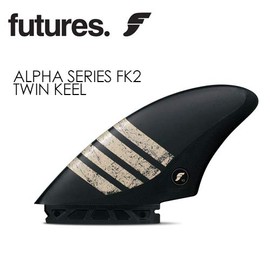 Future Fins ALPHA FK2 TWIN KEEL FIN Alpha Twin Keel Twin Fin Carbon Air K2 2 Fin Set of 2