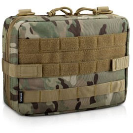 WYNEX Tactical Admin Molle Pouch, Medical EDC EMT Utility Bag Shell Design Attachment Pouches 1000D Nylon Hiking Belt Bags Waterproof