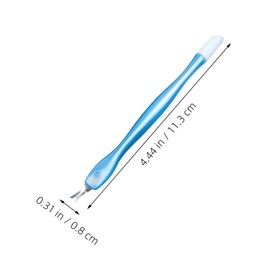 Healvian 15pcs Manicure Tool Dead Skin Remover Star Transfer Pen Anti- Cuticle Pusher for Home and Salon Use Random Color Options