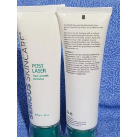 Serious Skincare X2--SERIOUS SKIN CARE  POST LASER HAIR GROWTH INHIBITOR sealed NWOB 4 oz each