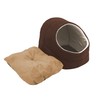 GOOPAWS Cat Cave for Cat and Warming Burrow Cat Bed,