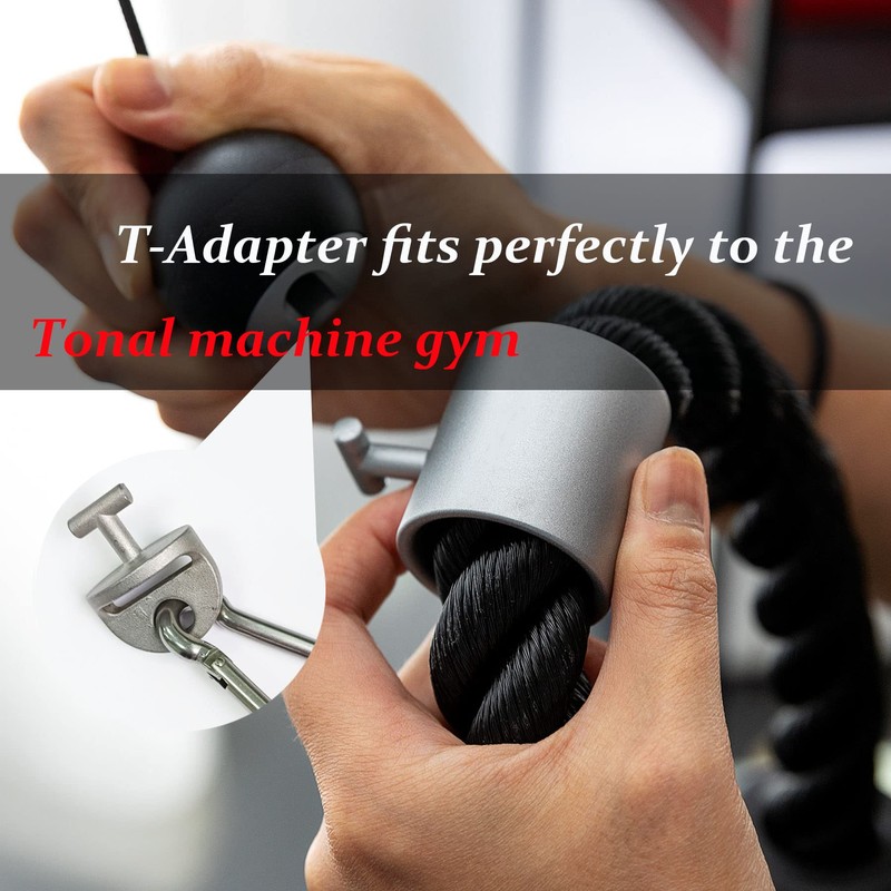 JILINWEI 1Pair Tonal Accessories with T Lock Adapter,Tonal Gym Machine