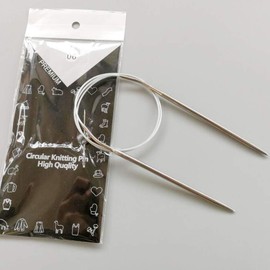 VOANZO 11pcs Circular Knitting Needles Home DIY Weaving Pin 80cm Arts Sweater Practical Gloves Crochet Professional Sewing Stainless Steel Ring