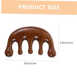 DECHOUS Ergonomic Wooden Massage Comb Creative Shaped Body Massager Tool for Scalp and Muscle Relief Promotes Lightweight and Portable Design for Stress Relief