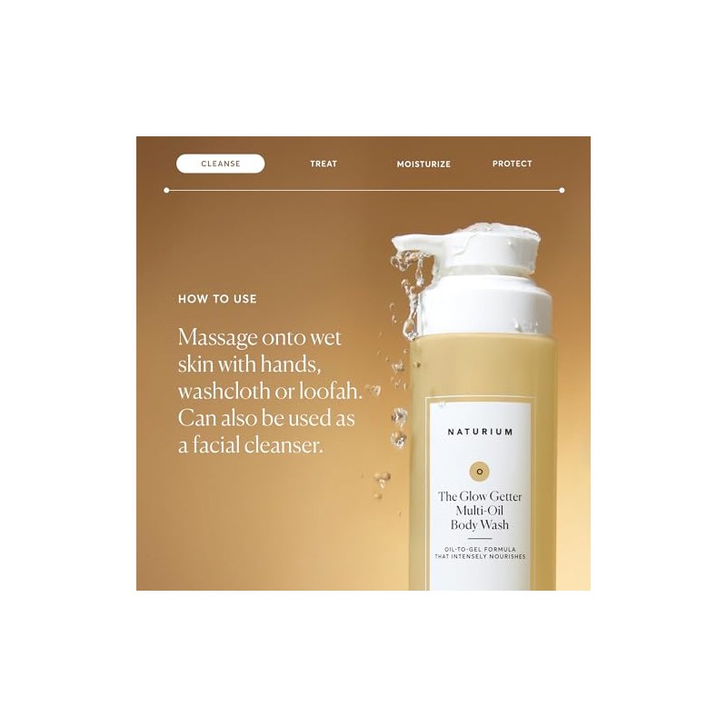 NATURIUM The Glow Getter Multi-Oil Body Wash – Gel Corporal