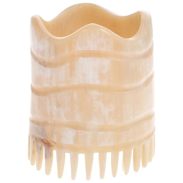 PLAFOPE Practical Shampoo Hair Brush Natural Horn Scalp Massage Comb
